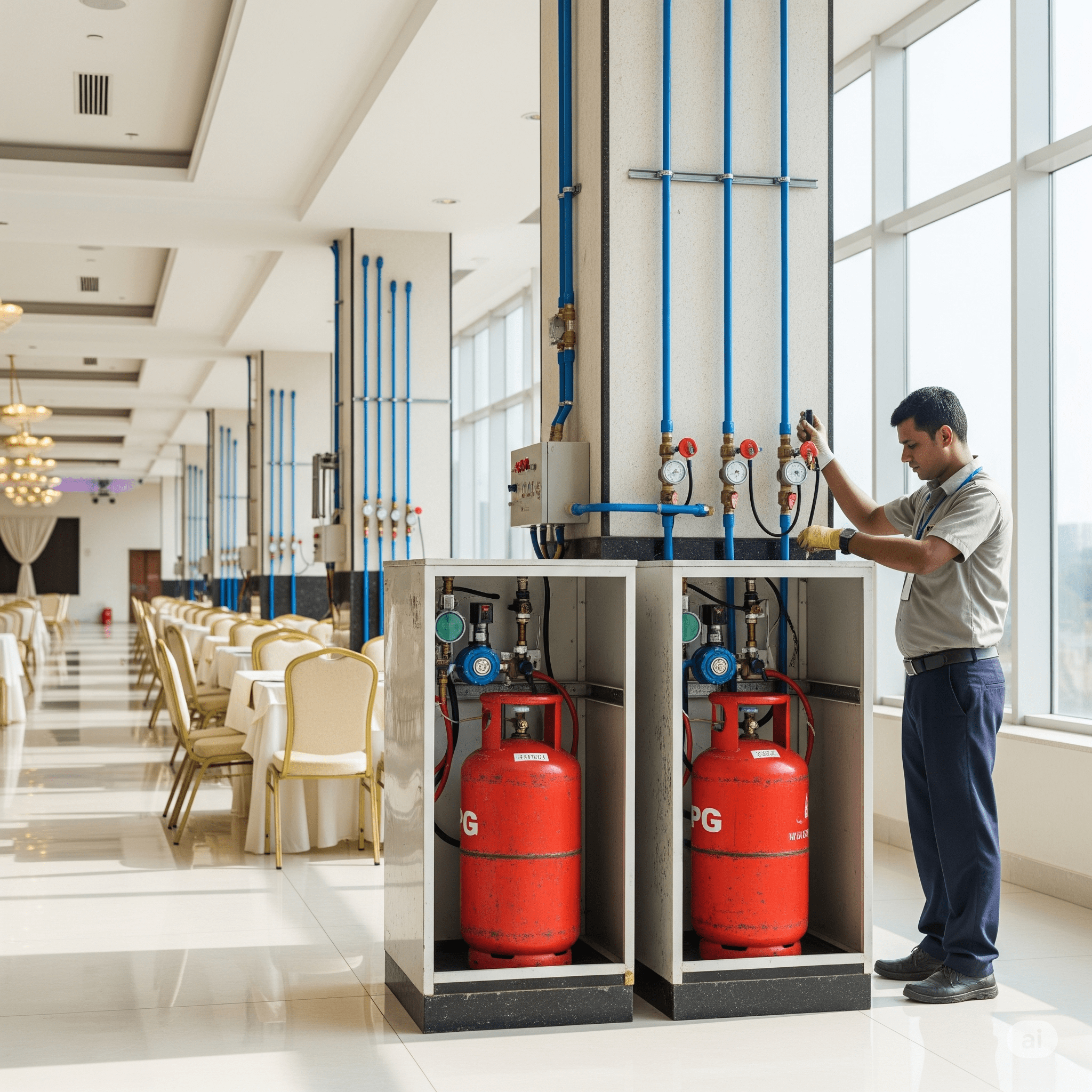 Banquet Hall LPG Installation